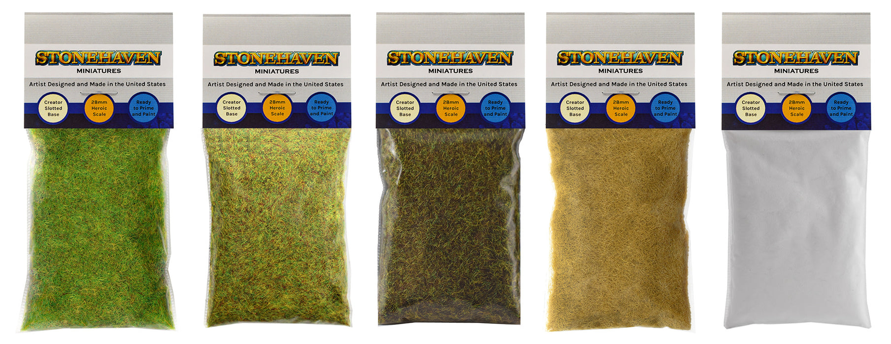 4 Piece Terrain Variety Pack, 2mm for Miniatures, D&D, and Warhammer