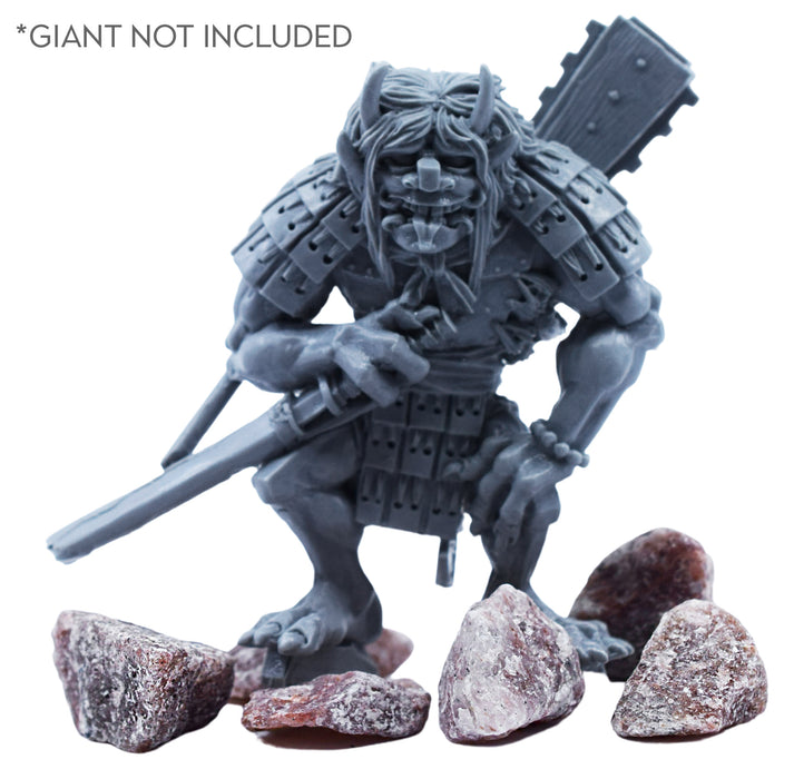 Rock/Boulder Set, Small - Quartzite, for Miniatures, D&D, and Warhammer