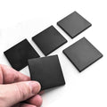 5-pack Miniature Bases, 50mm Square - Plastic, Black