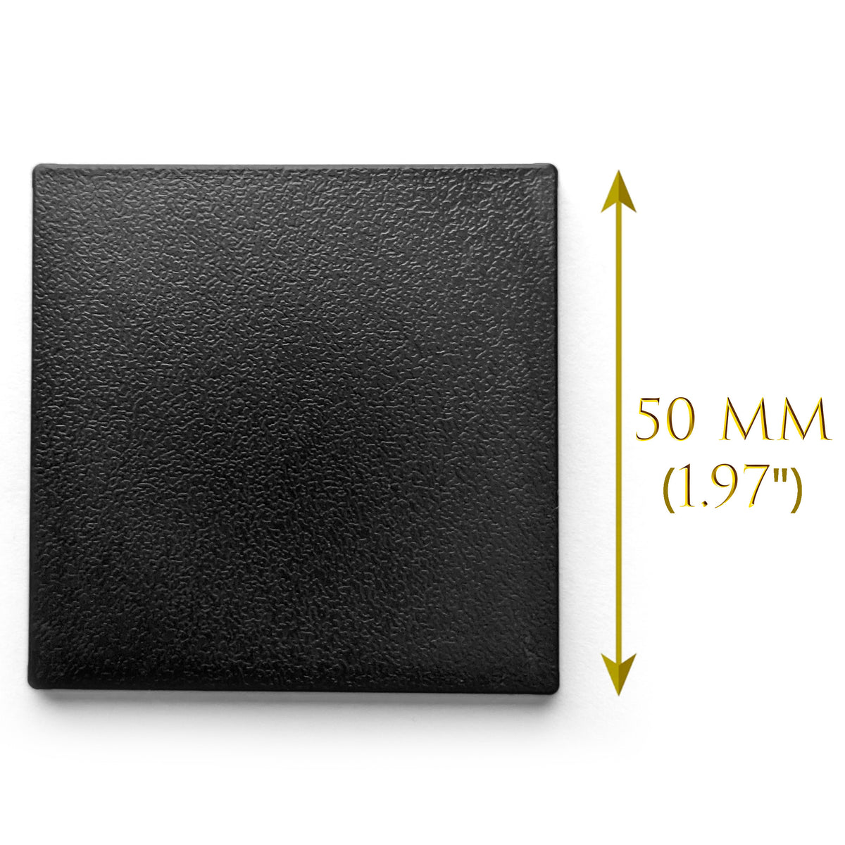 5-pack Miniature Bases, 50mm Square - Plastic, Black, another view