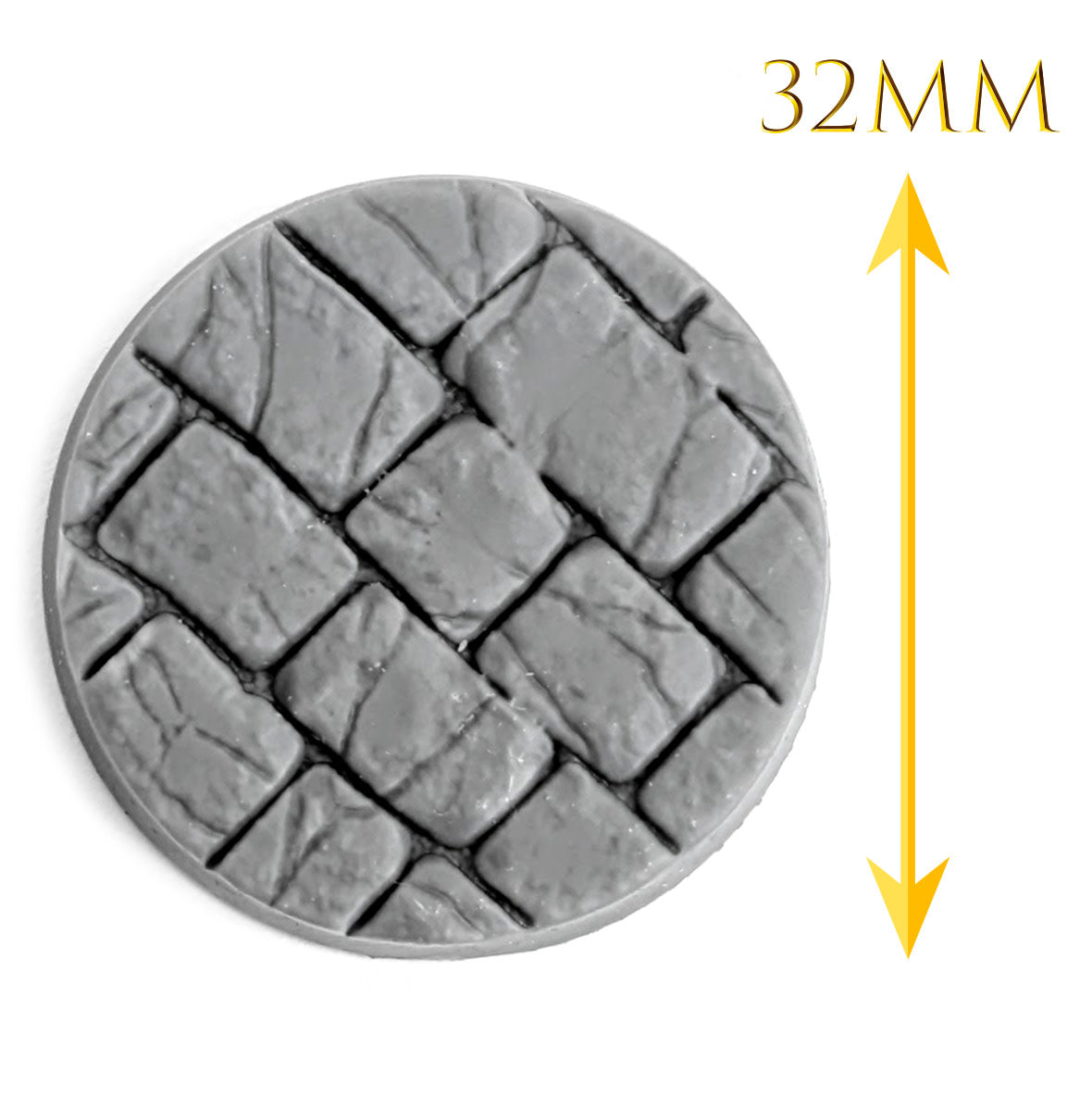 5-pack Roman Road Grey Resin Bases, 32mm Diameter, another view