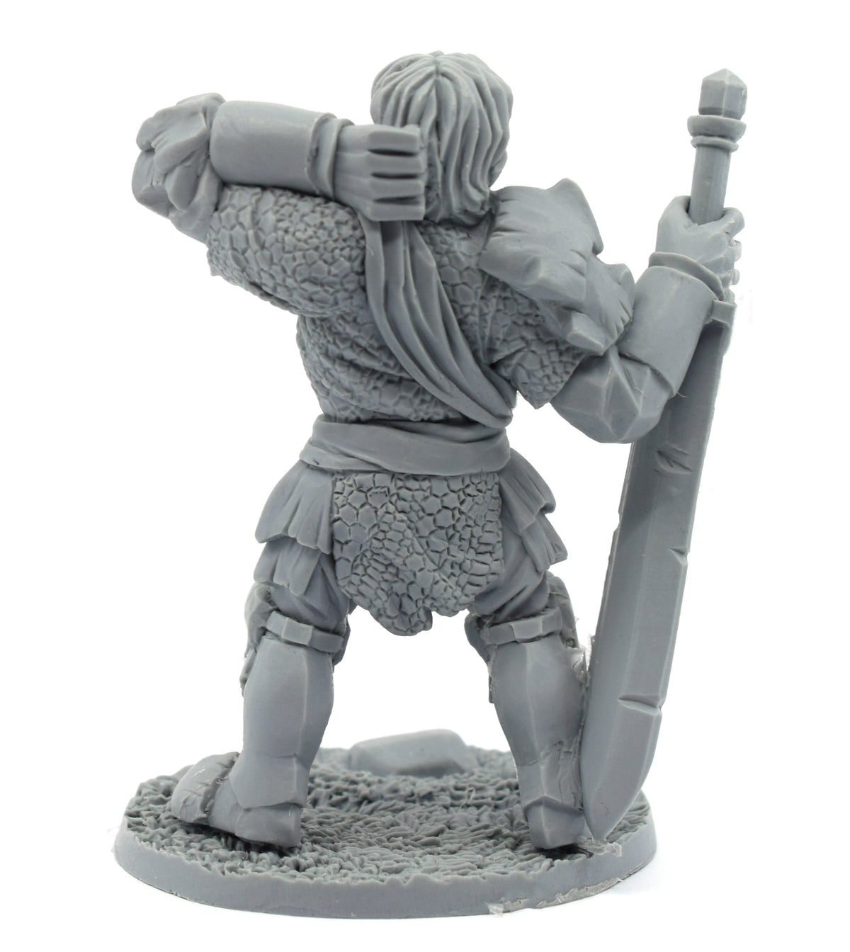 Unpainted resin Storm Giant miniature, 92mm tall, another view
