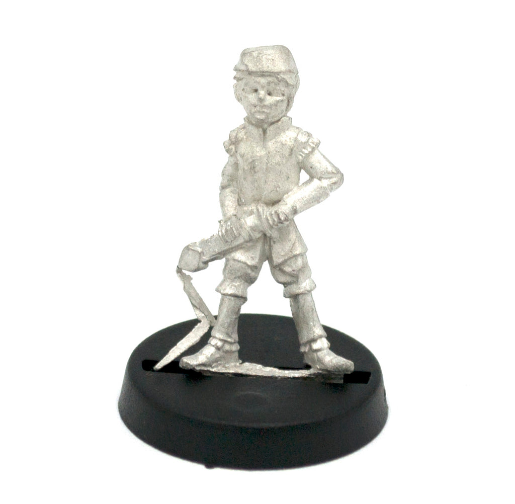Unpainted pewter Elf Boy miniature, 25mm tall