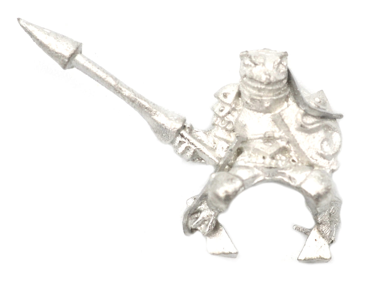 Unpainted pewter Grippli Knight Rider miniature, 15mm tall
