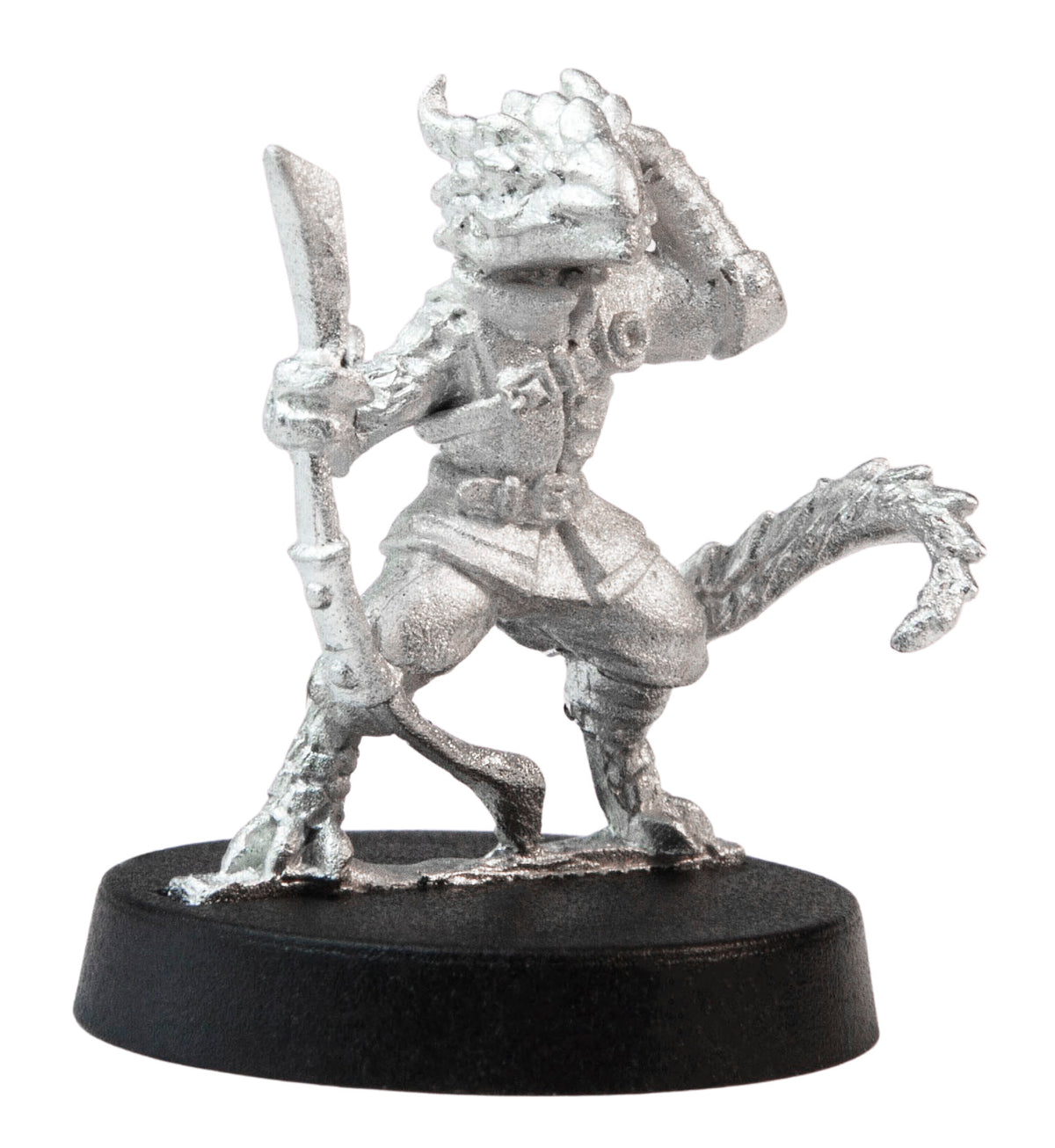 Unpainted pewter Kobold Archer miniature, 23mm tall