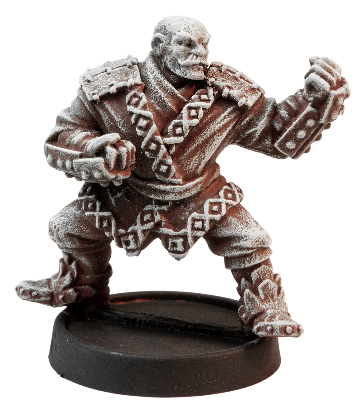 Primed pewter Male Human Monk miniature, 36mm tall