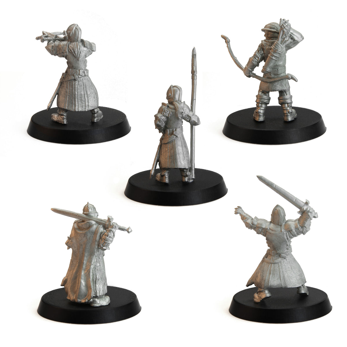 Tytantroll Guard Set, 28mm Scale, unpainted pewter miniatures, another view