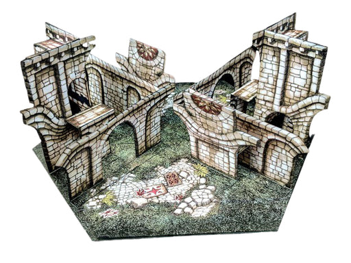 Toppled Arches Pop-Up Terrain, 12 Inch - Digital Download - Printing & Assembly Required