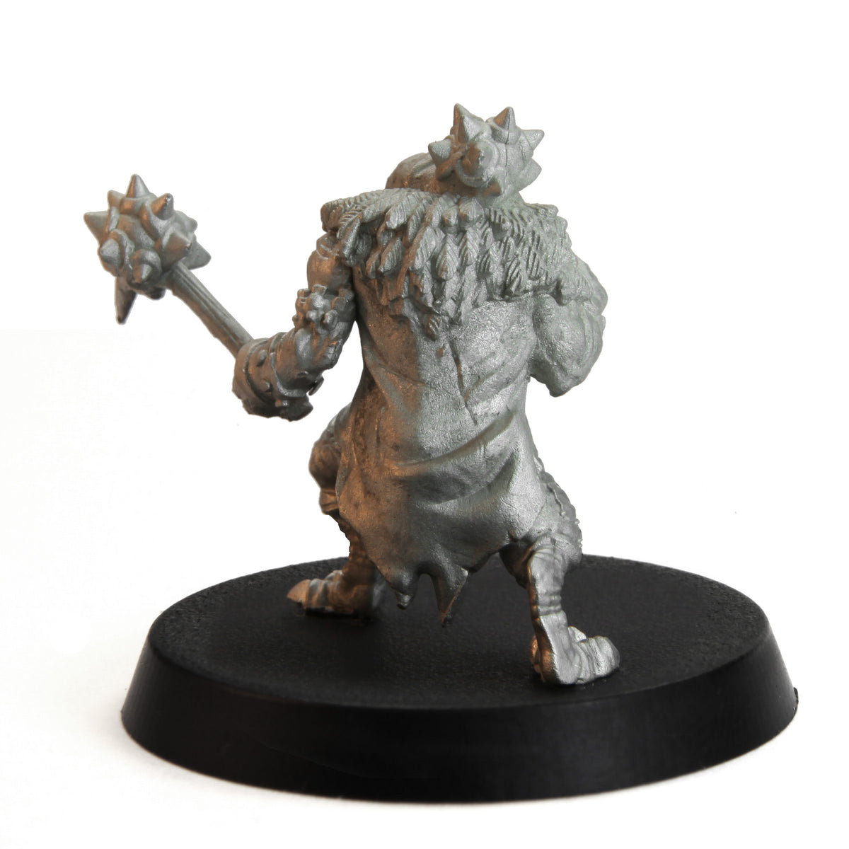 Unpainted pewter Tytantroll Kenku Fighter miniature, 32mm tall, another view