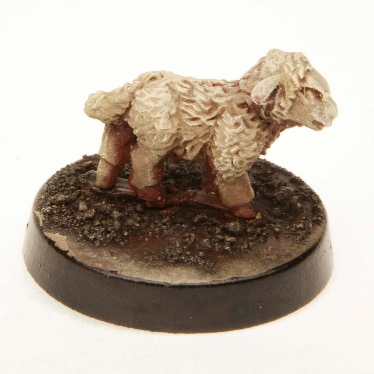 Primed pewter Lamb miniature, 10mm tall, another view