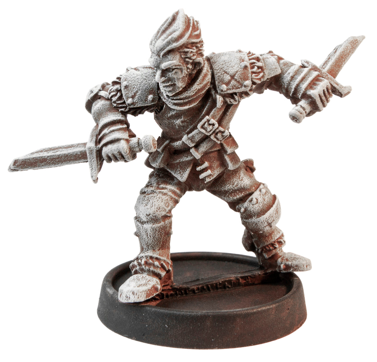 Primed pewter Male Human Thief miniature, 34mm tall