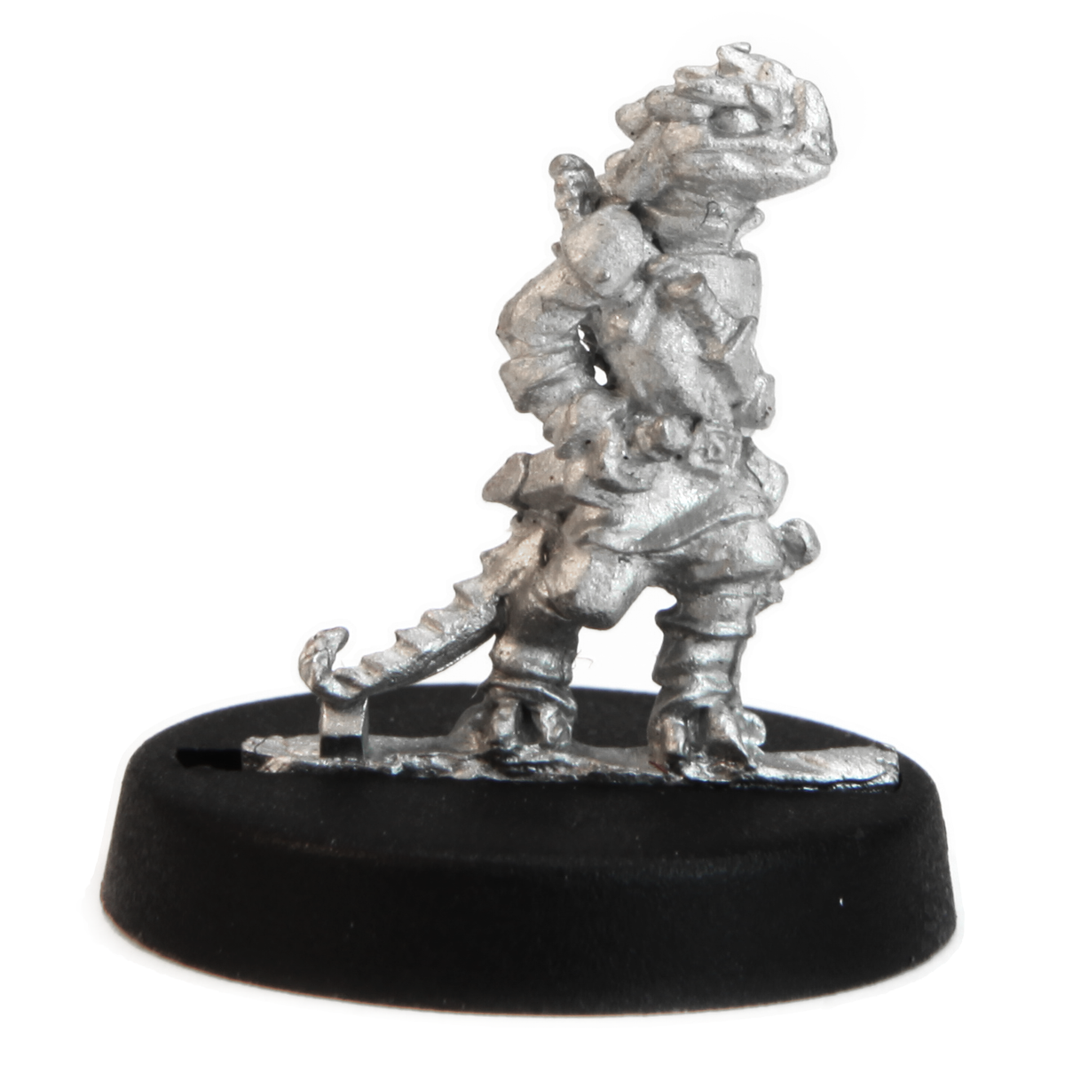 Unpainted pewter Kobold Rogue miniature, 17mm tall