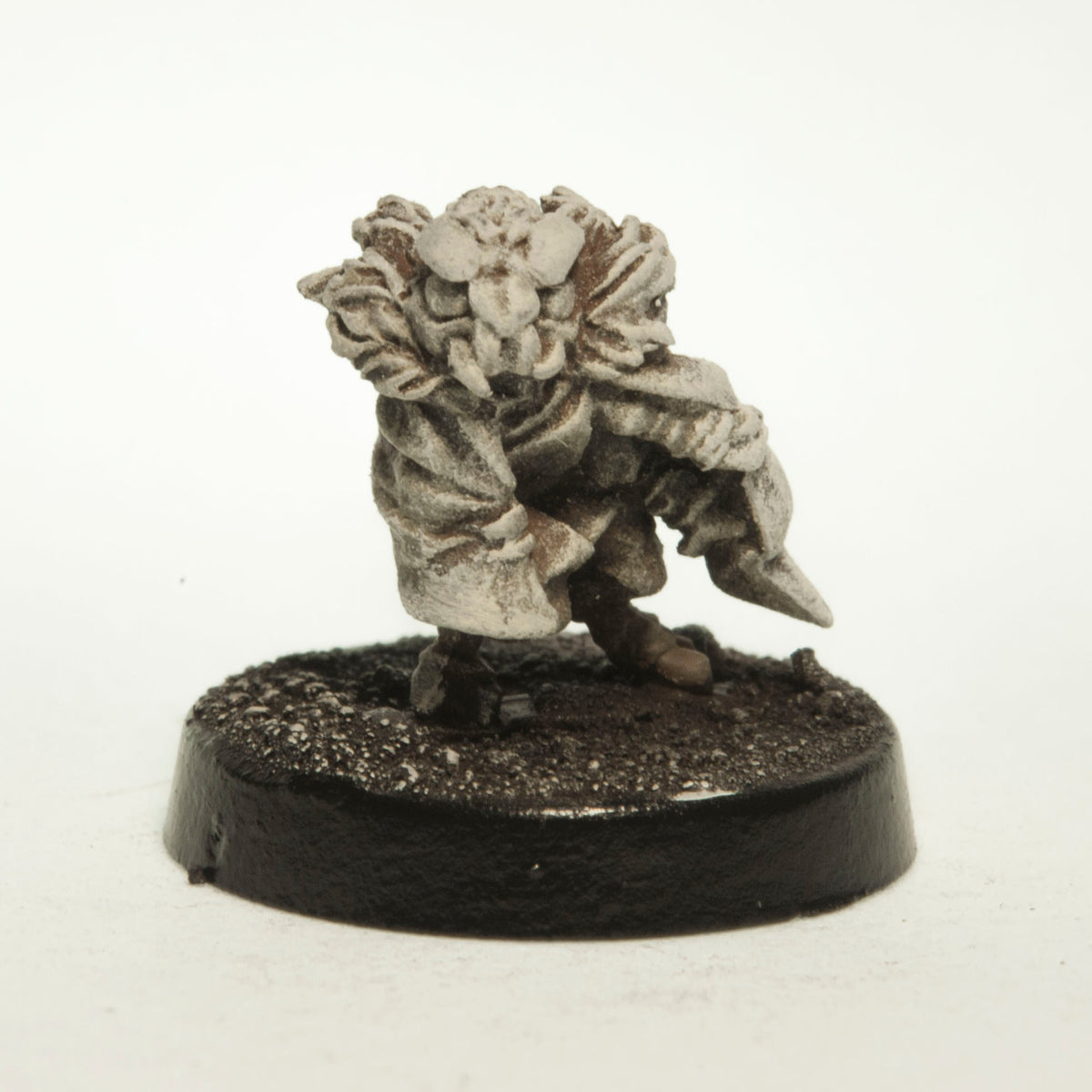 Primed pewter Le Flea miniature, 14mm tall