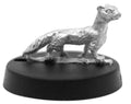 Unpainted pewter Another Ferret miniature, 10mm tall, another view