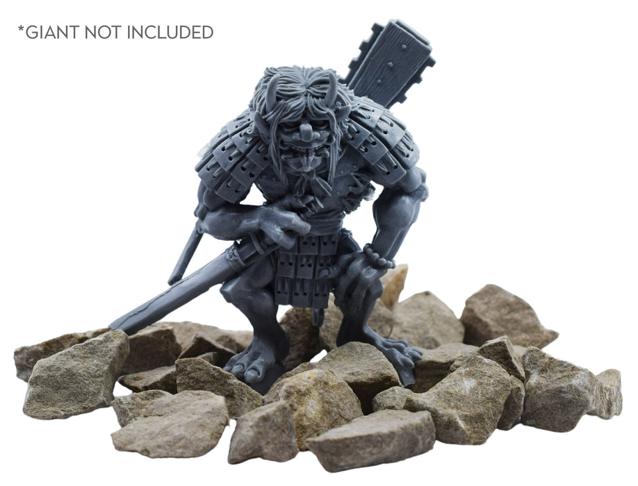 Rock/Boulder Set, Large - White Sandstone, for Miniatures, D&D, and Warhammer