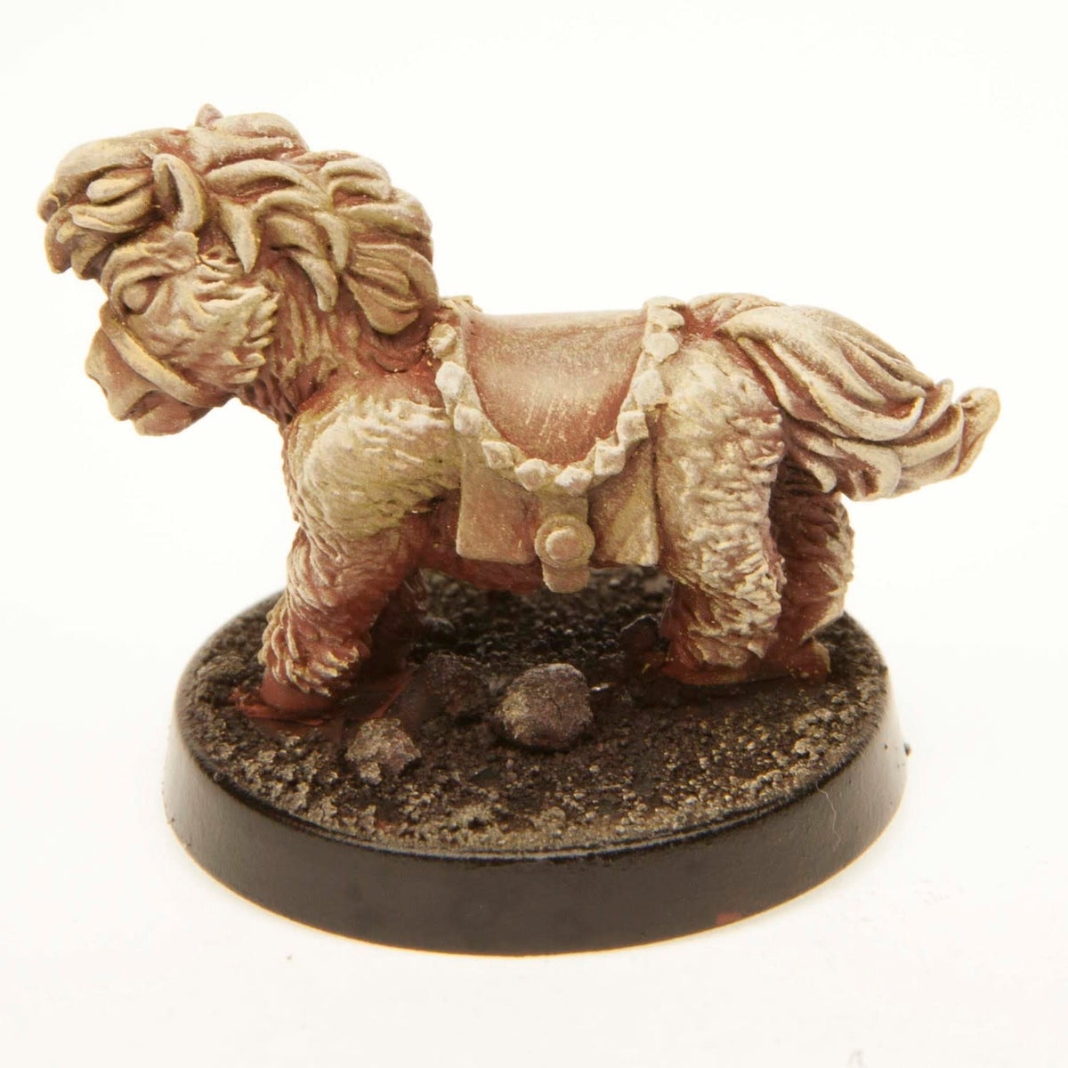 Primed pewter Short Pony miniature, 19mm tall