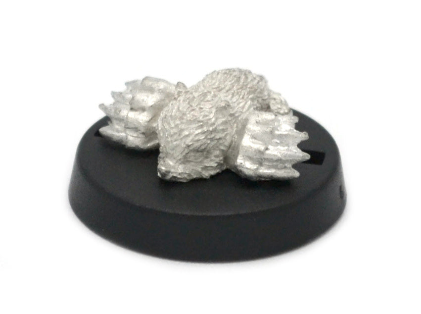 Unpainted pewter Mole miniature, 5mm tall