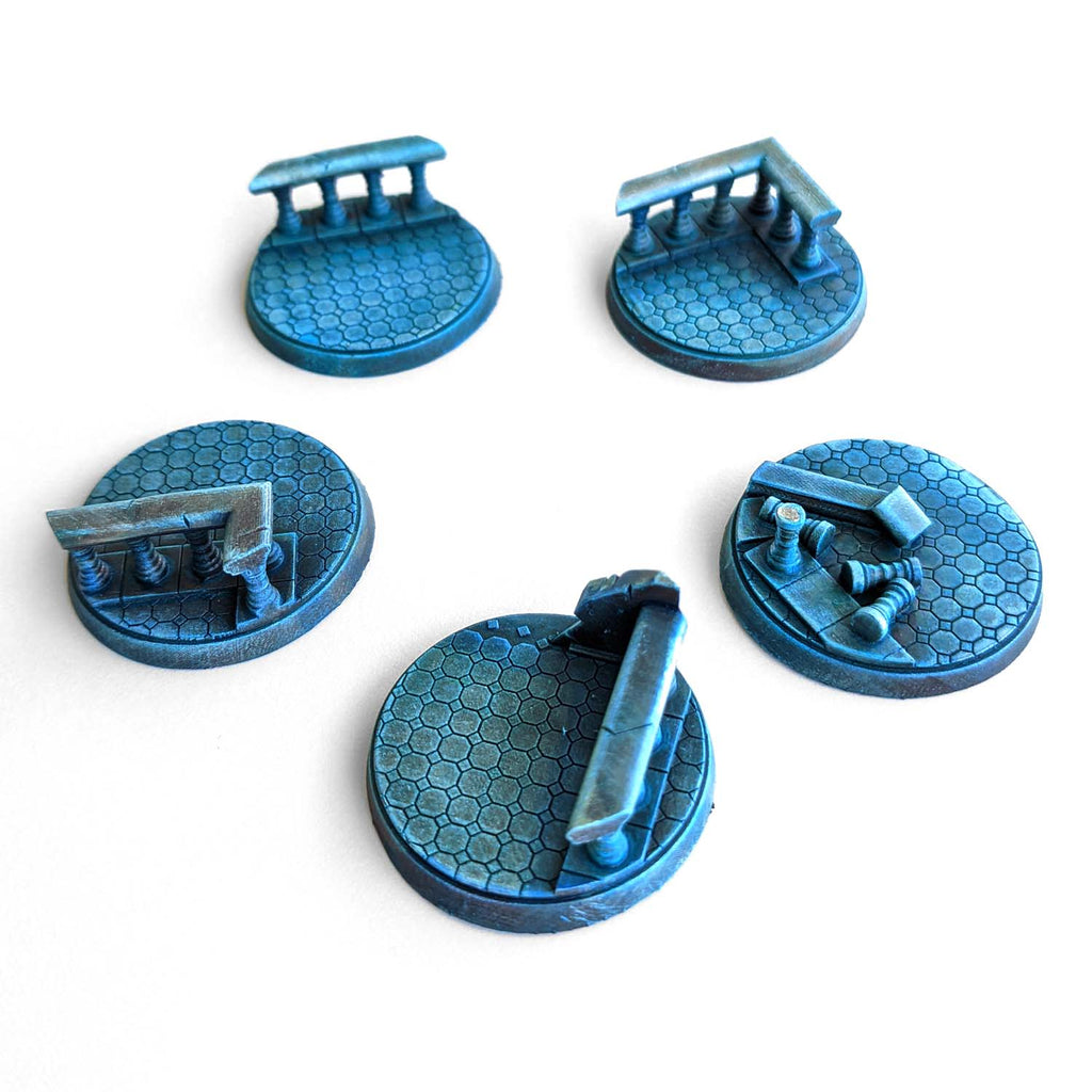 32mm Decrepit Ballroom Scenic Bases, another view