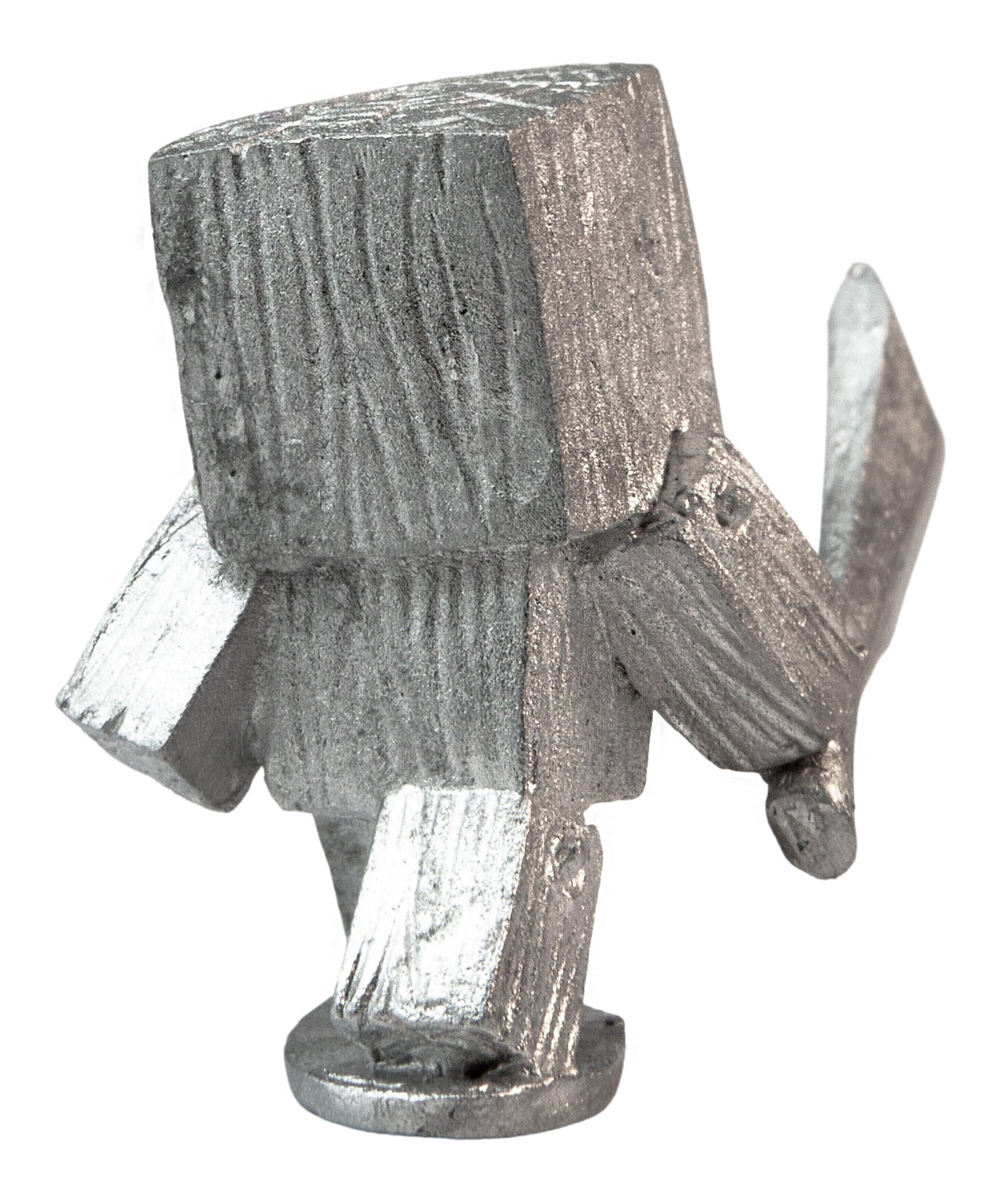 Unpainted pewter Mutoe miniature, 26mm tall, another view