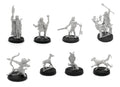 8 Piece Kral's Champions Set, unpainted pewter miniatures, another view