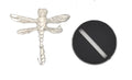 Unpainted pewter Dragonfly miniature, 30mm long, another view