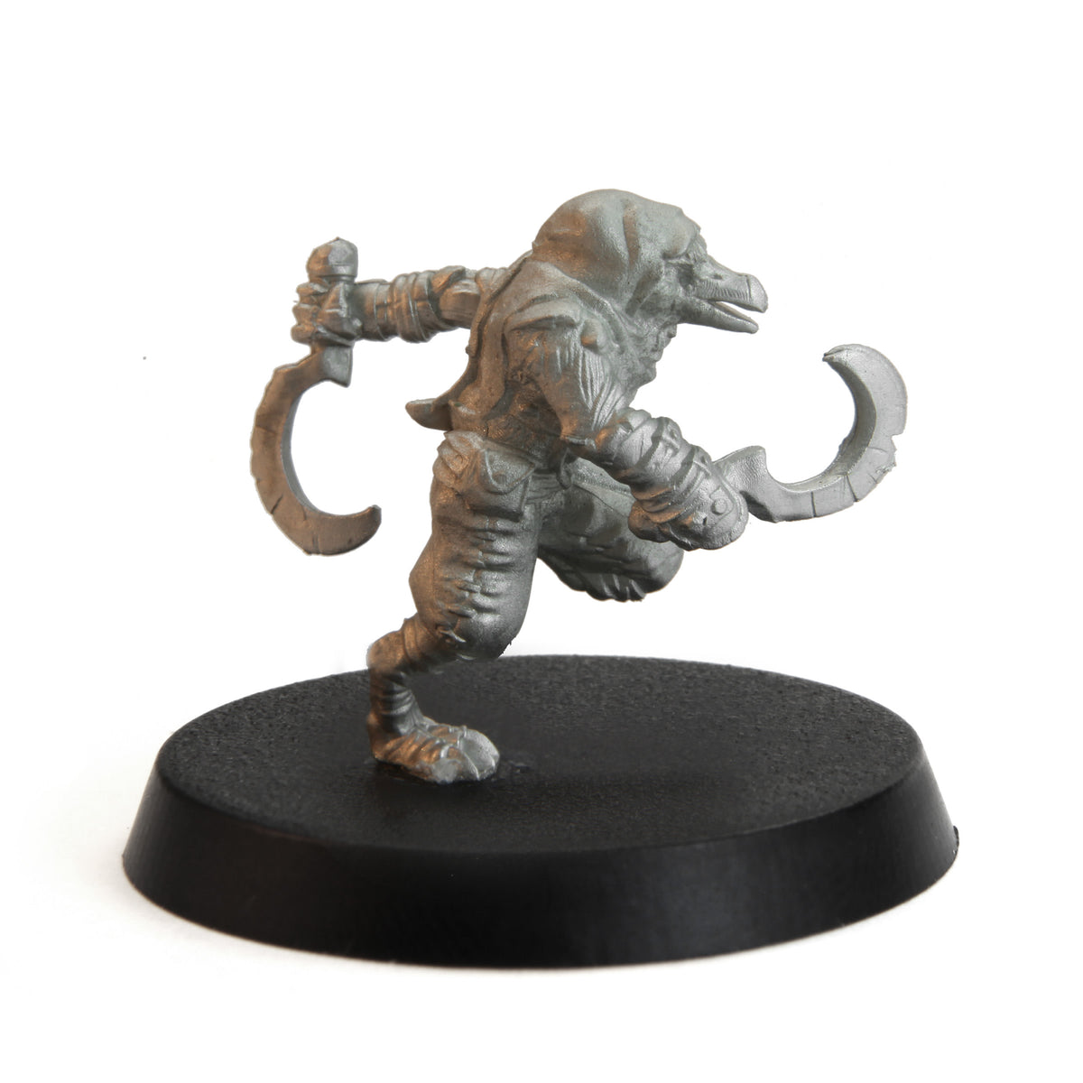 Unpainted pewter Tytantroll Kenku Rogue miniature, 28mm tall