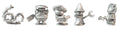Stonehaven Adventurers 2020 - 5 Piece Mushroom Folk Set D, unpainted pewter miniatures