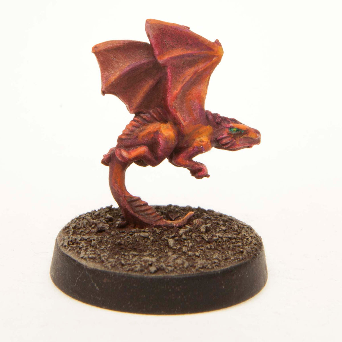 Dragonling miniature, painted example (ships unpainted), another view