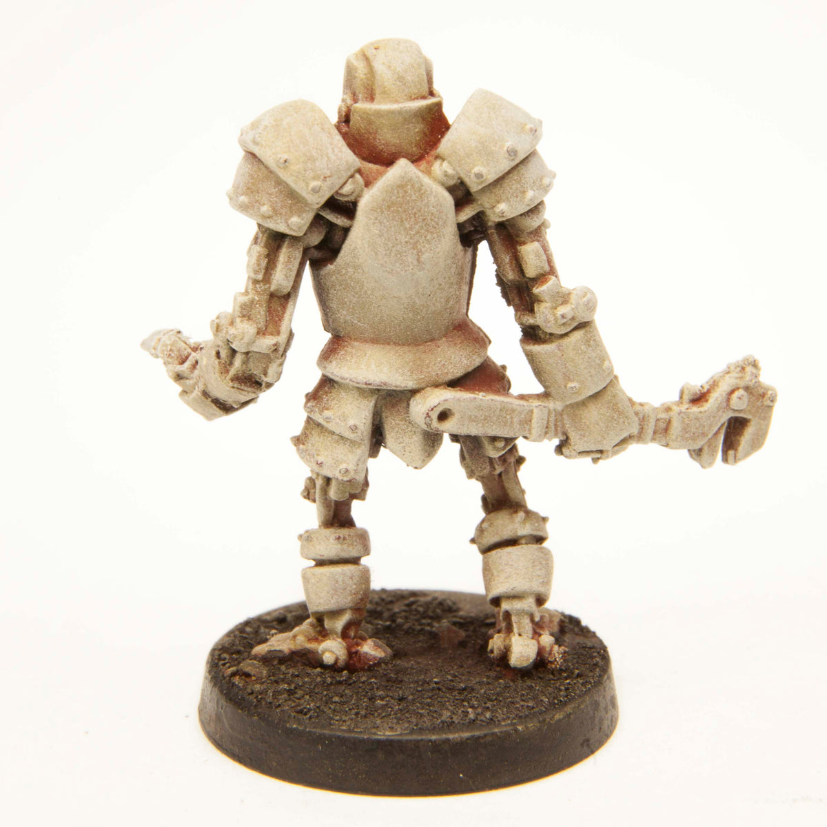 Primed pewter Automaton miniature, 35mm tall, another view