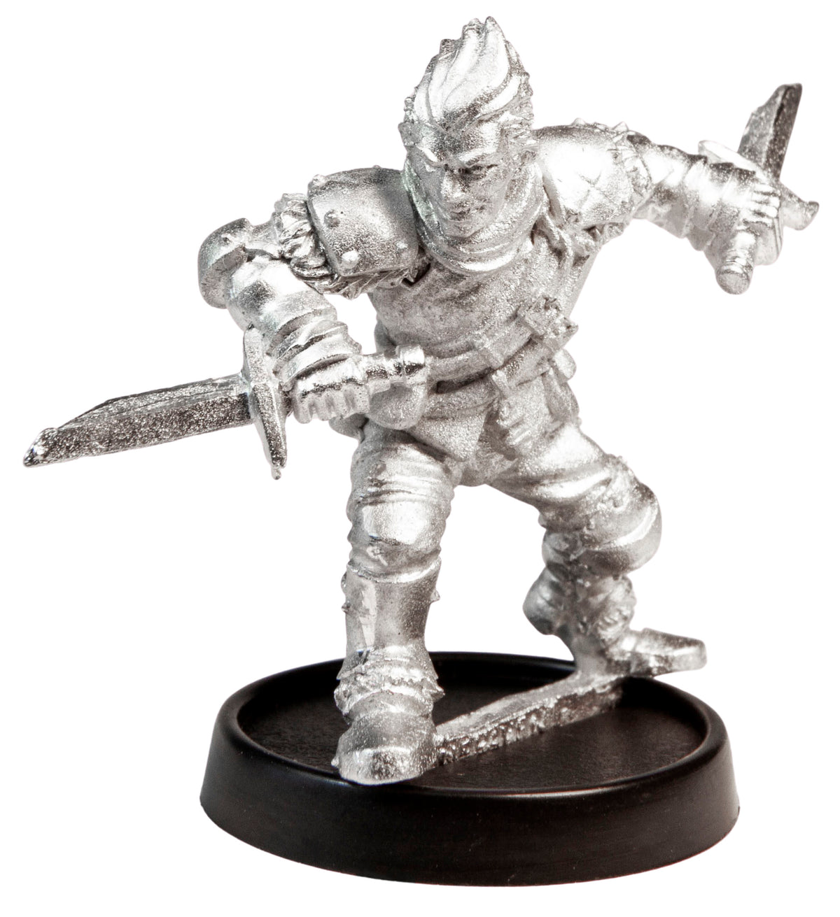 Unpainted pewter Male Human Thief miniature, 34mm tall