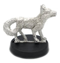 Unpainted pewter Large Fox miniature, 18mm tall, another view