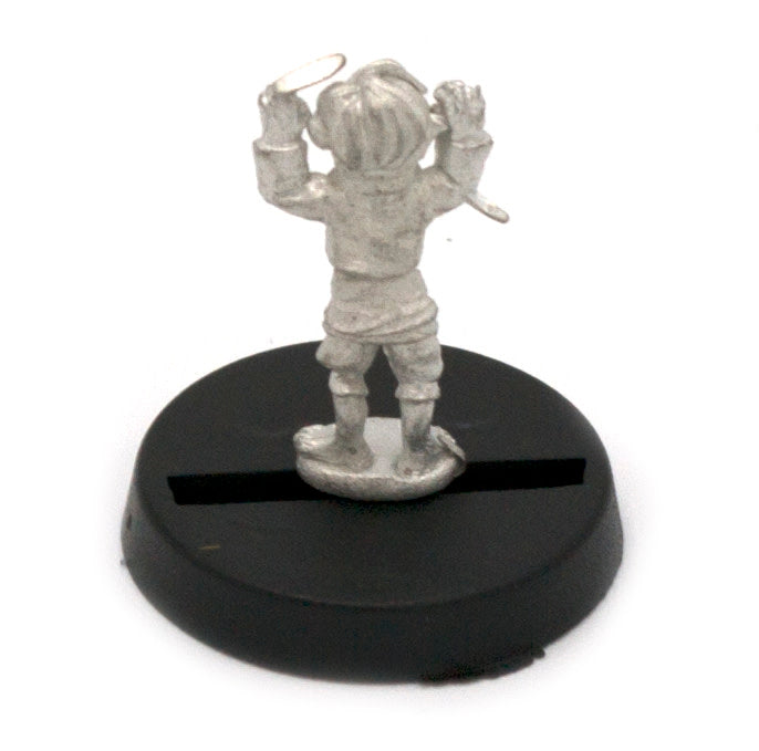 Unpainted pewter Elf Baby miniature, 16mm tall, another view