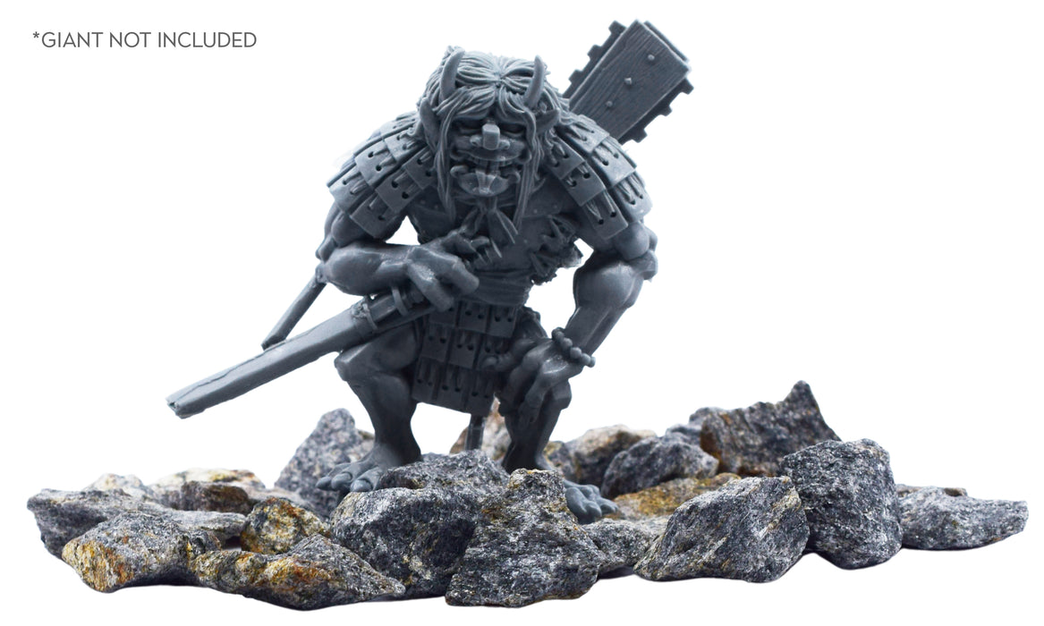 Rock/Boulder Set, Large - Schist, for Miniatures, D&D, and Warhammer