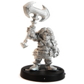 Unpainted pewter Dwarven Shieldbreaker miniature, 37mm tall