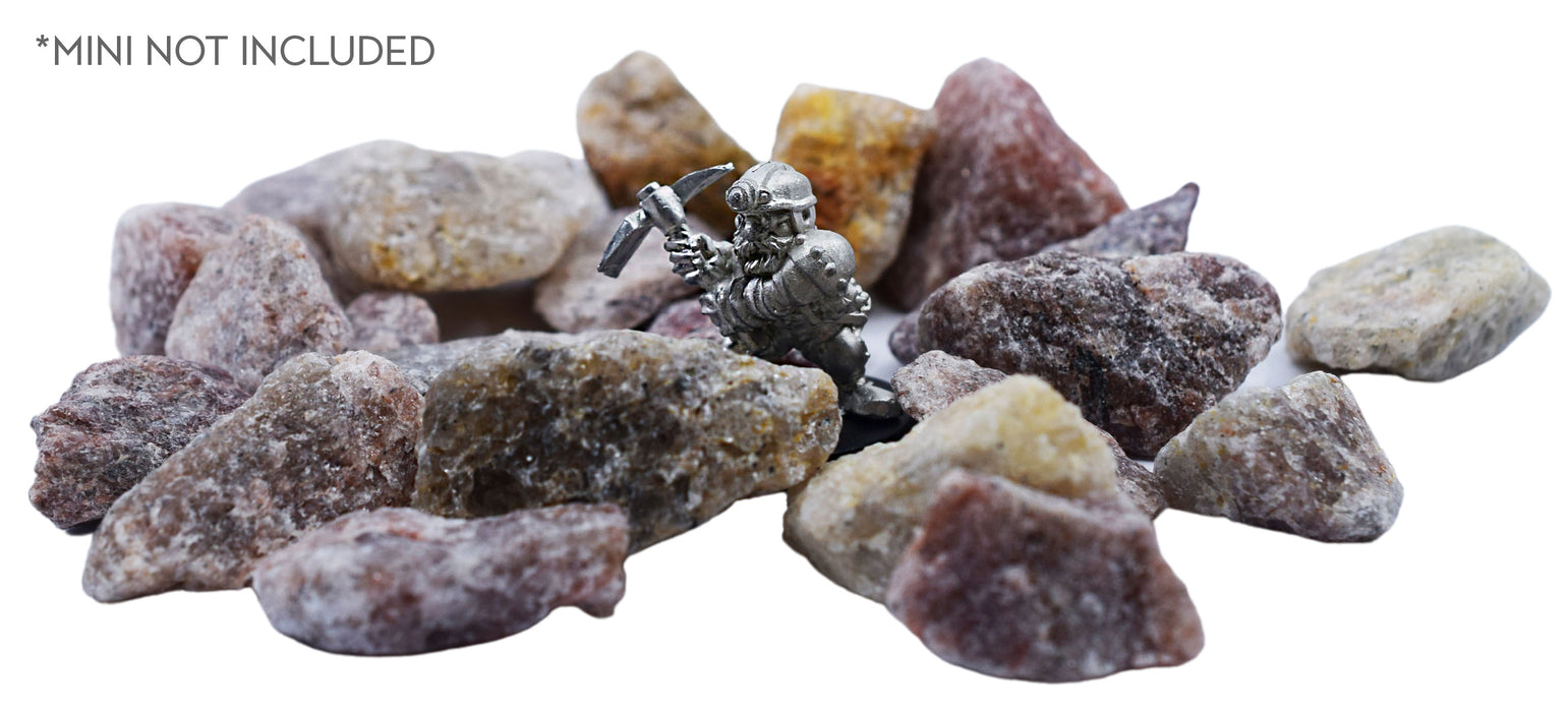 Rock/Boulder Set, Large - Quartzite, for Miniatures, D&D, and Warhammer