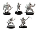Stonehaven Adventurers 2020 - 5 Piece Lord Rhatagon's Players Set, unpainted pewter miniatures, another view