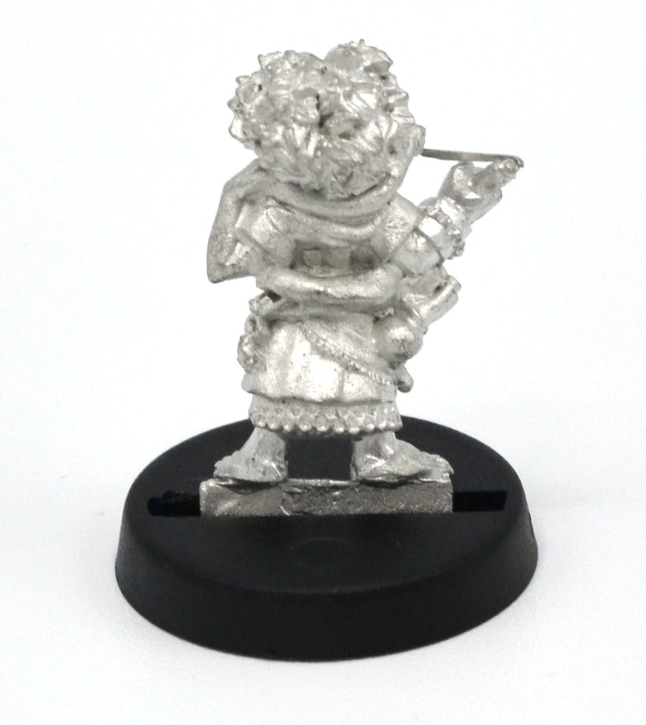 Unpainted pewter Halfling Potion Maker miniature, another view