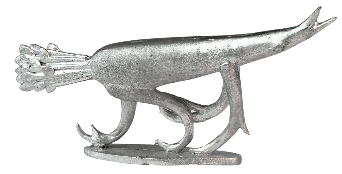 Unpainted pewter Carrote miniature, 52mm long