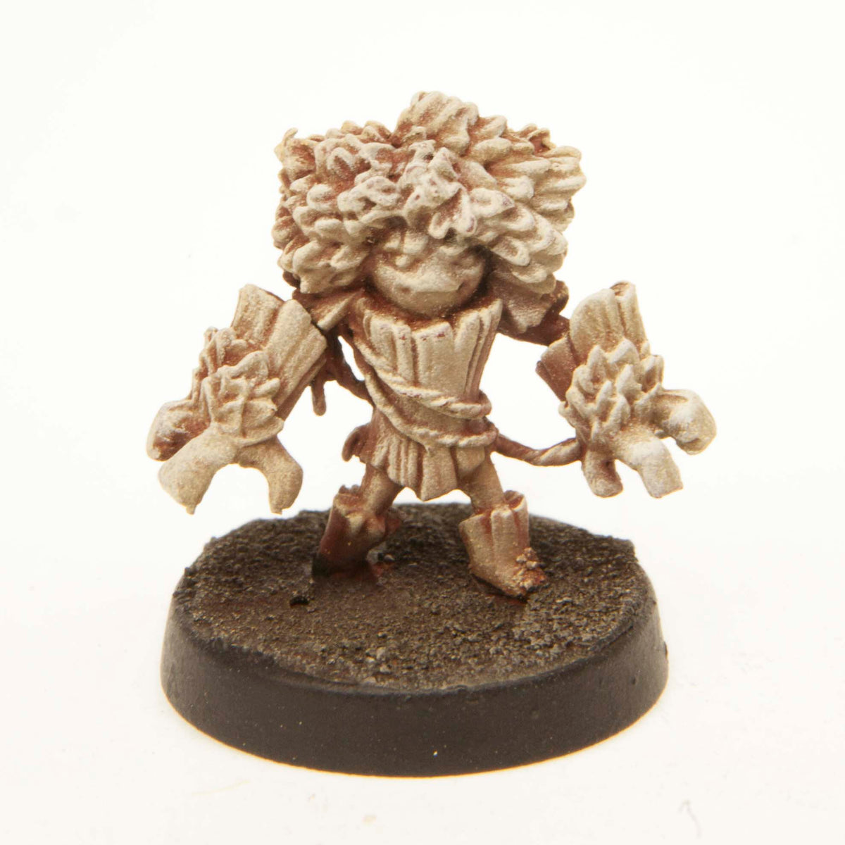 Primed pewter Enting miniature, 23mm tall, another view