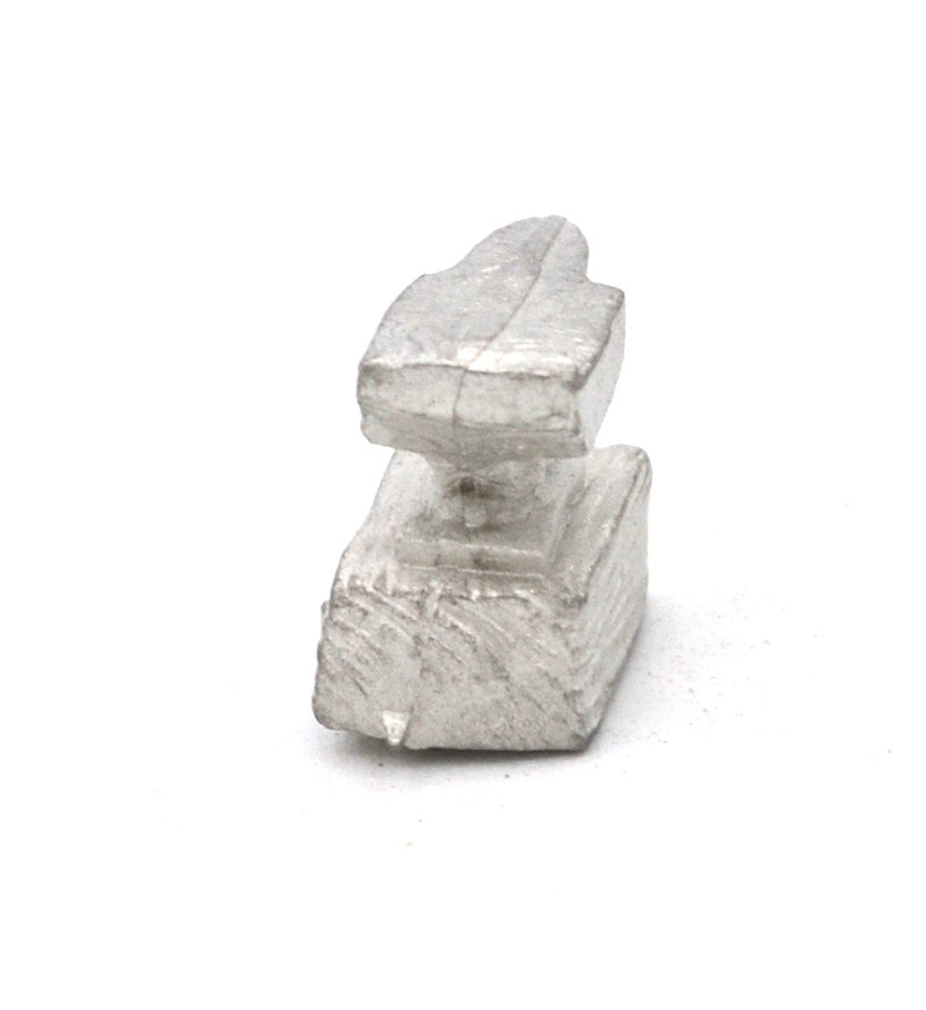 Unpainted pewter Anvil Accessory miniature, 7mm tall, another view