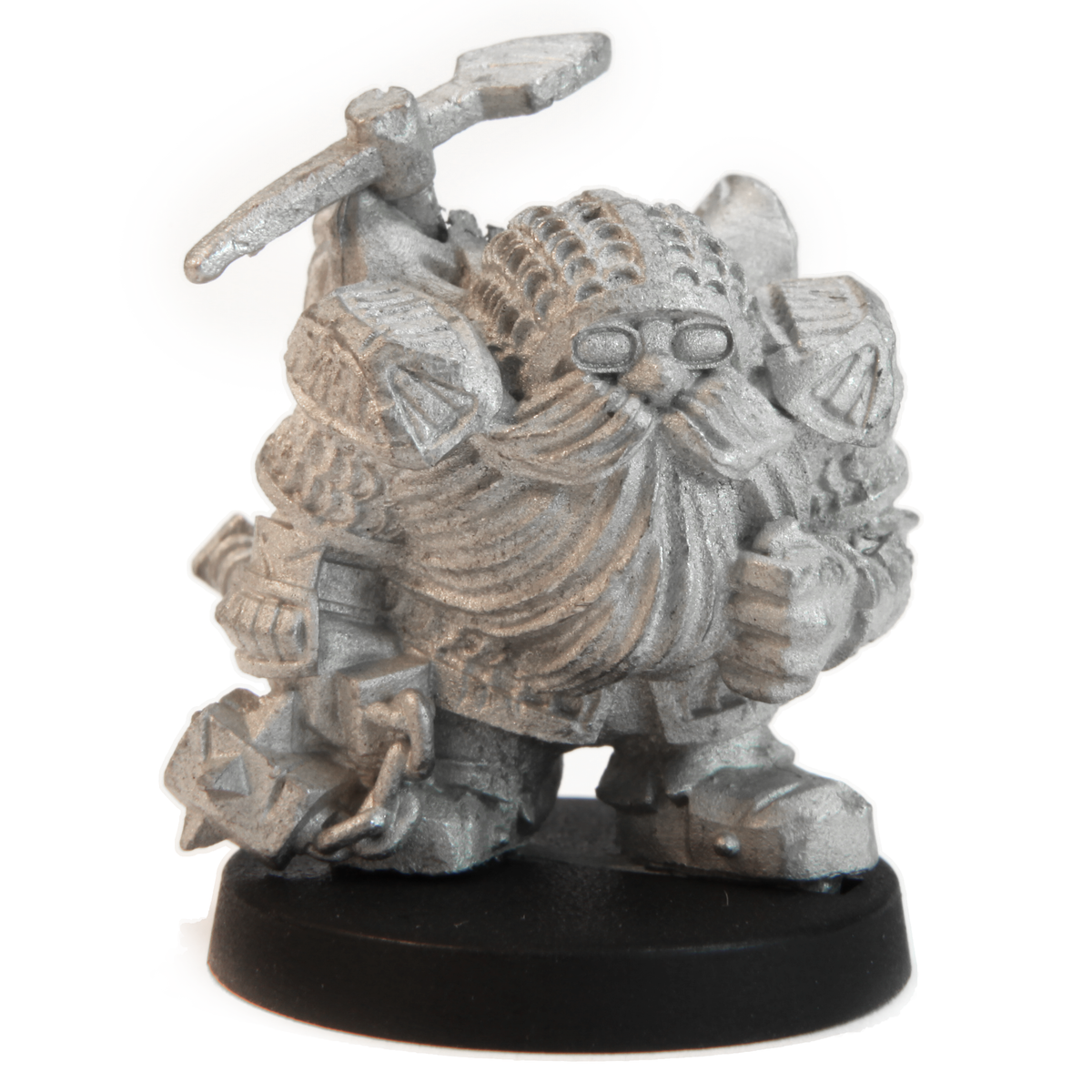 Unpainted pewter Duergar Dungeoneer miniature, 30mm tall