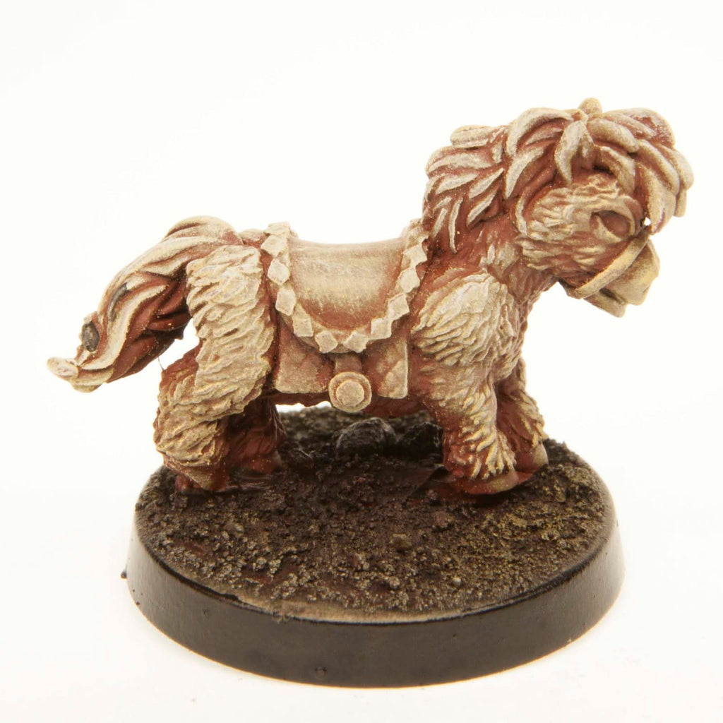 Primed pewter Short Pony miniature, 19mm tall, another view