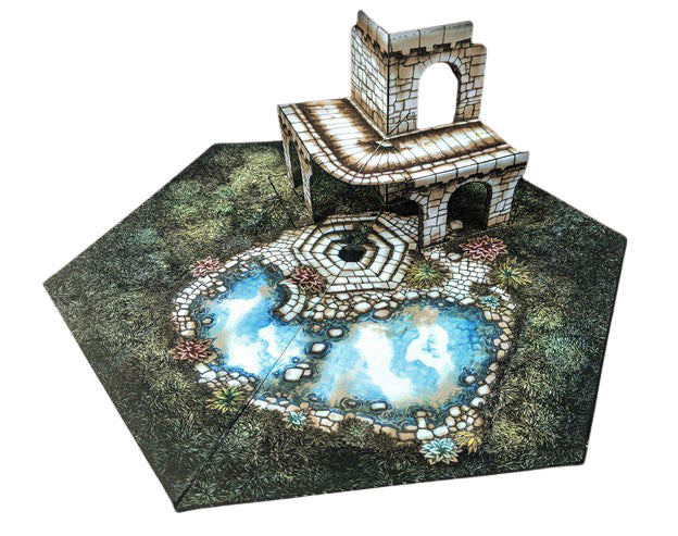 Small Ruins Pop-Up Terrain, 12 Inch - Digital Download - Printing & Assembly Required