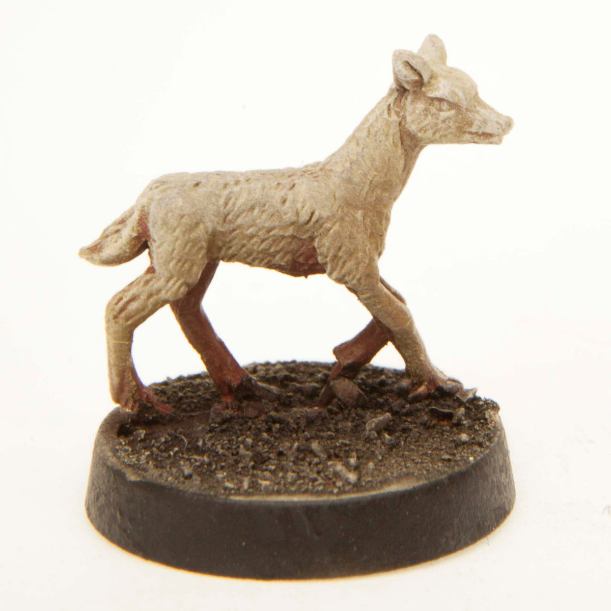 Primed pewter Fawn miniature, 16mm tall, another view