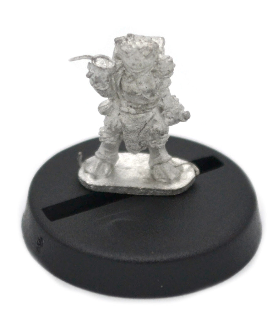 Unpainted pewter Grippli Potion Maker miniature, 15mm tall