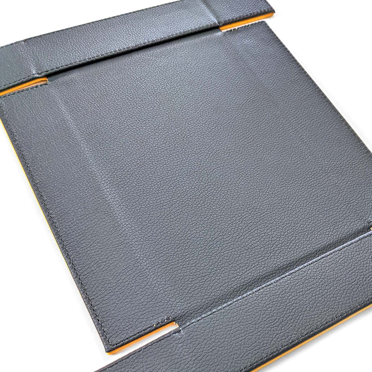 Stonehaven Bright Gold Velvet and PU Leather Magnetic Dice Tray, another view