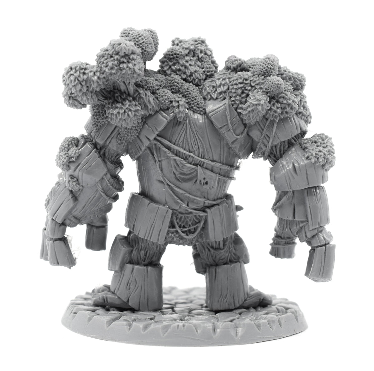 Unpainted resin Treant miniature, 70mm tall, another view