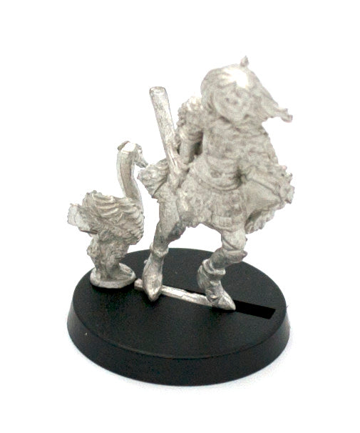 Unpainted pewter Elf Swan Magus miniature, 35mm tall
