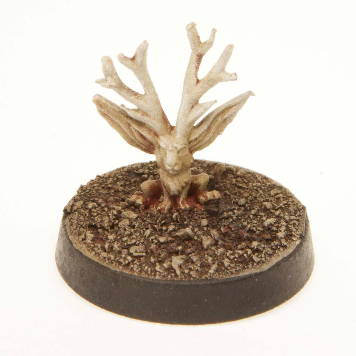 Primed pewter Jackalope miniature, 15mm tall