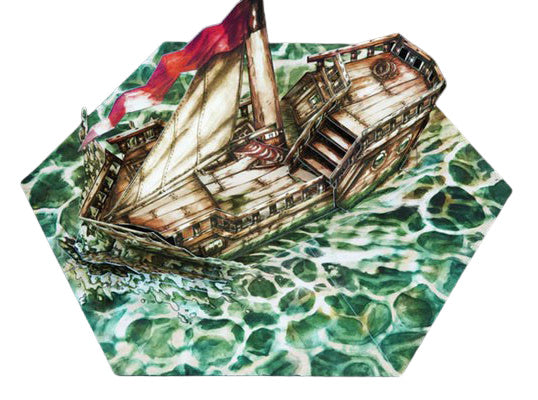 Mageboat Pop-Up Terrain, printable paper terrain for 28mm miniatures